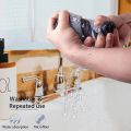 New Kitchen Sink Splash Mat With Buttons Faucet Counter Absorbent Mat Sink Splash Guard Microfiber Water Drying Pad For Bathroom.