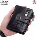 Luxury Striped Men's Leather Wallet 3 Folds Male Purse With Photo Holder Credit Card Holder For Man.