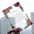 10pcs Transparent Personalized Printed Customized PVC Wedding Invitation Card Prayer LaoXzhongX. 