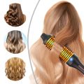 Professional 3 In 1 Curling Iron Brush Double PTC Heated Thermal Brush Ceramic Ionic Hot Brush Heated Anti-Scald Curling Wand. 