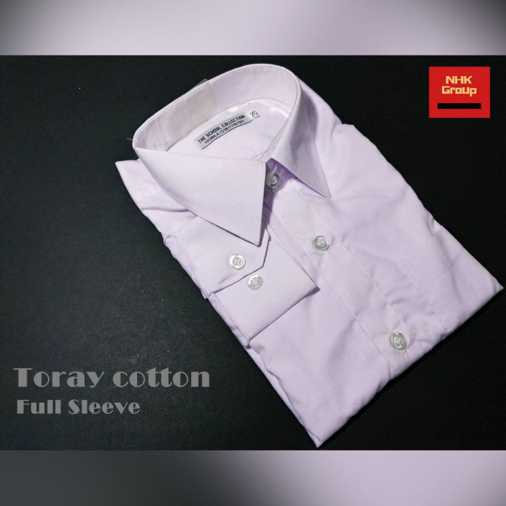 NHK White Toray Cotton Full Sleeve School Shirt (School Dress)