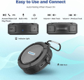 Water Proof Mini Bluetooth Speaker Carry It With You or Hang It as a Fashion Accessory on Your BagSuitable for Beach. 