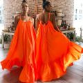 Plus Size 5XL Long Dresses Women Summer Long Maxi Dress Sleeveless Strap Loose Beach Bandage Female S-5XL Dresses Vestido. 
