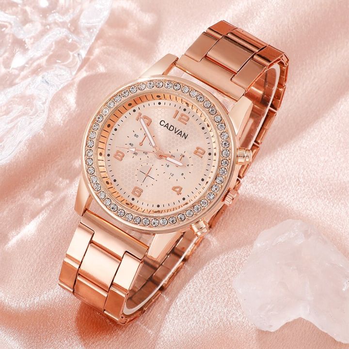 6PCS%20Set%20Women%20Rose%20Gold%20Luxury%20Quartz%20Watch%20Rhinestone%20Fashion%20Wristwatch%20Casual%20Ladies%20Watches%20Bracelet%20Set%20Clock%20Montre%20Femme%20-%20Image%203