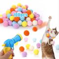Cat Toys Interactive Launch Training Toy For Pet Kitten Creative Mini Gun Games Stretch Plush Ball Toys Pet Supplies. 