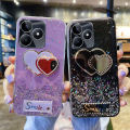 For Realme C53 Case Glitter Soft Transparent Be Love Makeup Mirror Stars Moon For Realme C53 Back Cover. 