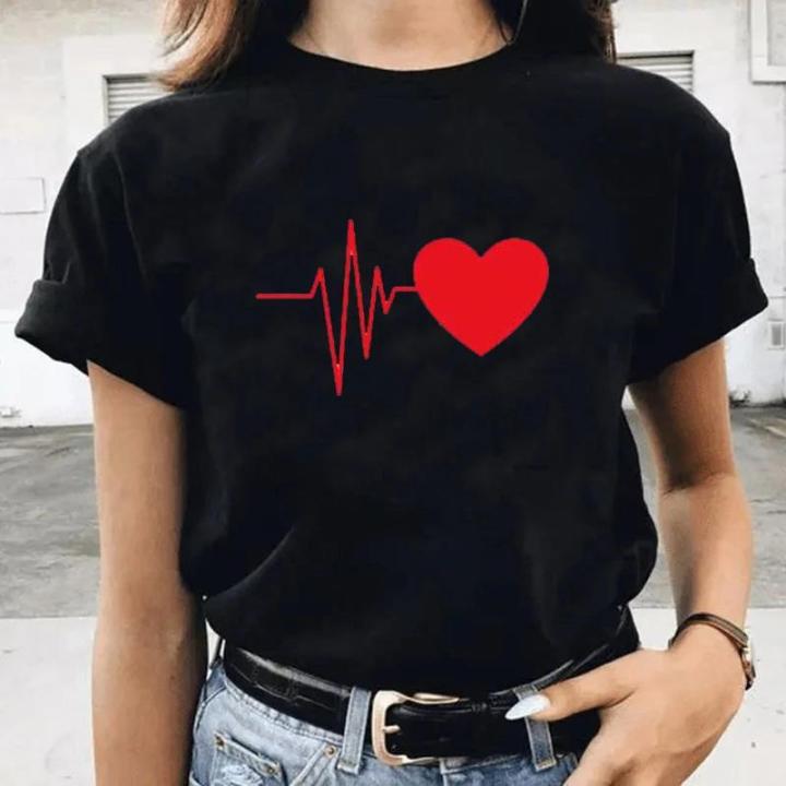 Cotton%20100%25%20Than%20Heart%20T-shirt%20Harajuku%20Style%20Fashion%20Than%20Heart%20Love%20Simple%20Fashion%20Large%20Size%20Loose%20T-shirt%20Women%20Ins%20Tops%20Tee%20-%20Image%203