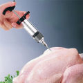 Stainless Steel Spice Syringe Marinade Injector Flavor Syringe Cooking Meat. 