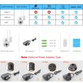 4MP PTZ WIFI IP Camera 1080P CCTV Surveillance Security Protection Wi Fi Outdoor 4X Digital Zoom Street CamHipro CamHi Camara. 