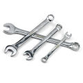 8pcs Combination Wrench Set with Roll-up Storage Pouch Chrome Vanadium Steel Polished Spanner Set Metric 6mm to 19mm.