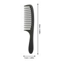 Wide Tooth Comb Detangling Hair Wide Comb Round Teeth Hairdress Comb Carbon Antistatic Comb Pro Salon Dyeing Styling Tools.