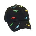 Kids Baseball Cap Dinosaur Embroidery Children Girls Boys Sun Hat Spring Summer Outdoor Adjustable Visor Baby Cap.