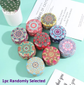 Designer Candy Box 1pc Drum-shaped Empty Flower design Box Home Decor Party Supply Tea Pot Tin Box Jewelry Box DIY Candle Making Tin Can Holder Storage Case. 