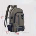 2022 New Mountaineering Bag Backpack for Men Canvas Large Capacity High School Backpacks Outdoor Travel Camping Bag Computer Bag. 