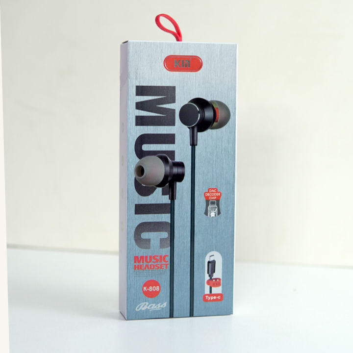 Pix%20KIN%20K-808%20Type-C%20Earphone%20With%20Stereo%20Sound-%20TYPE-C%20Digital%20Decoder%20Chip%20Universal%20Metal%20Direct%20Insert%20IC%20Line%20Control%20with%20Mic%20TPE%20In%20Ear%20Phone%20Earphones-Listening%20To%20Music%20and%20Calling%20Super%20Bass%20Earphone%20-%20Image%202