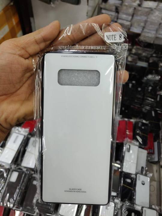Samsung Galaxy Note 8 Hong Kong Design Scratchproof Premium Tempered Glass Back Cover Case