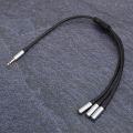 3 in 1 audio cable 3.5 mm / 0.1 inch male to female stereo Audio with high compatibility for portable player. 