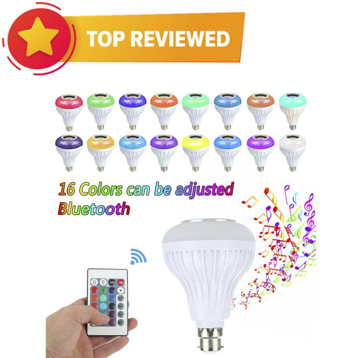 Smart Led Remote Control Bluetooth Speaker Music Bulb - AC