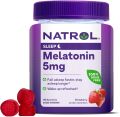 Natrol Melatonin 5mg, Dietary Supplement for Restful Sleep, 90 Strawberry-Flavored Gummies, 45 Day Supply.