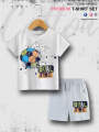 Babies T-shirt Set Kids Goal Time 6 Month To 6 Year Summer Time. 