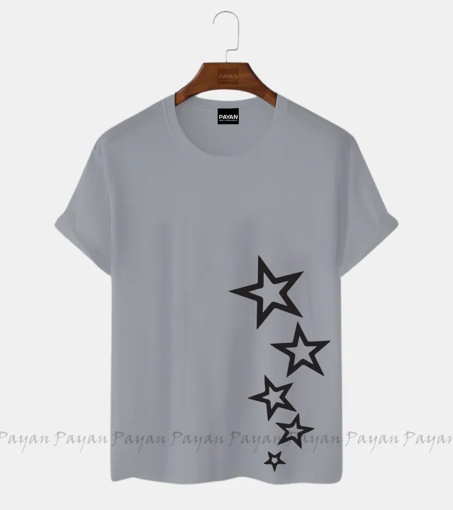 Star%20Design%20Short%20Sleeve%20T%20Shirt%20For%20Women%20-%20Image%205