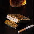 New Luxury Vintage Engraved Cigarette Case Holder Pocket Cigarette Storage Box. 