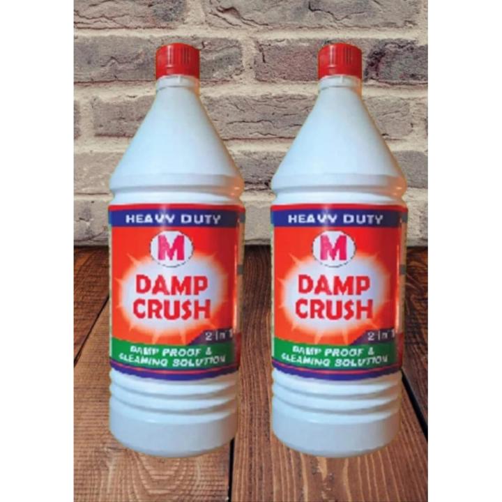Damp Crush 1000ML Toilet / Tiles / Water Tank & Pipe Cleaner 2 pcs