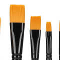 10Pcs Nylon Brush Set Scrubbing Storage Bag Watercolor Gouache Acrylic Painting Tool.