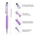 10Pcs/Lot Crystal Stylus Pen Diamond Ballpoint Pens Stationery Ballpen 2 In 1 Crystal Touch Screen Pen For Capacitive Screen.
