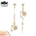 Carat Women Earrings Butterflies Imitation Pearl Long Tassel Dangle Earrings For Girls Women. 