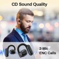 DACOM Earphones Wireless Bluetooth Headset TWS Super Bass Headphones Type-C Bluetooth5.3 Open Earbuds With Dual Mic Noise Cancel. 