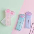 Stylish Stationery Case Portable Plastic Pen Box Ruler Pencil Container Cute Adorable Stationery Holder Office Supplies. 