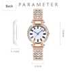 badgeLouisWill Crystal Women Watches Diamond Watch Ladies Top Luxury Brand Ladies Casual Women's Crystal Watches Rhinestone Casual Wristwatch. 
