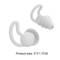 Silicone Sleeping Ear Plugs Sound Insulation Ear Protection Anti-Noise Plug Sleep Noise Reduction Swim Waterproof Earplugs. 