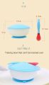 Baby Toddler Anti Slip Suction Bowl whit Temperature Spoon Lid Feeding Tableware.