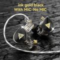 QKZ AK6-Zeus Dynamic Headset In-Ear Monitor Earphone Sport Earbuds Noice Cancelling Music Headphones Detachable 3.5mm Earphones. 