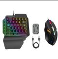 TechG Mobile Gaming RGB Keyboard & Mouse Converter Combo Support For Android & IOS PC Mobile Game Accessories. 