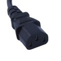 2X Special PDU UPS Power Cord Cable, IEC 320 C14 to C13 with On/Off Switch 30cm Black. 
