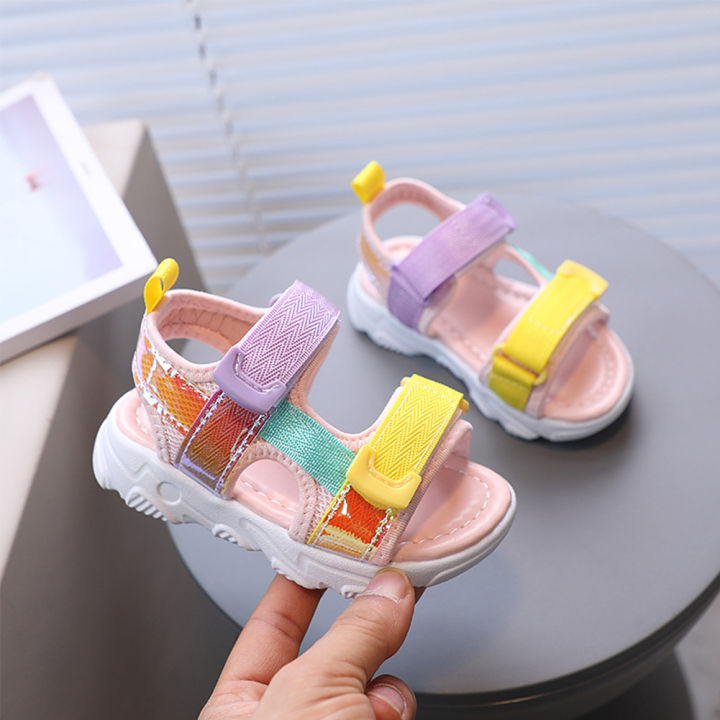 Yfashion%20Baby%20Beach%20Sandals%20Colorful%20Soft%20Sole%20Anti-slip%20Breathable%20Magic%20Sticker%20Toddler%20Shoes%20For%201-3%20Years%20Old%20For%20Girls%20-%20Image%204
