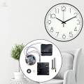 DIY Wall Clock Movement Mechanism Pendulum Clock Movement Replacement with Music Chime Box with Hands for Club Bar Office Wooden Wall Clocks.