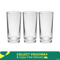Water Drinking Glass 6 Piece Set - Transparent Glass Set B5 Inch - Enjoy Refreshing Drinks In Stylish Transparent Glasses-Alania. 