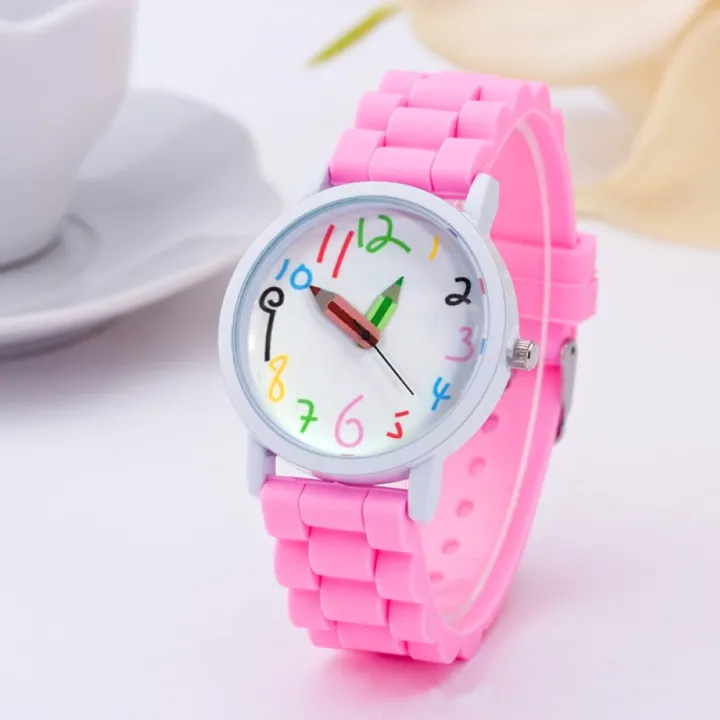 Fashion%20children%20kids%20Arabic%20numerals%20pencil%20analog%20display%20quartz%20wrist%20watch%20-%20Image%205