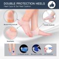 6Pairs Heel Cups,Plantar Fasciitis Inserts Pads,Gel Heel Cushion, Silicone Heel Protectors,Great for Plantar Fasciitis.