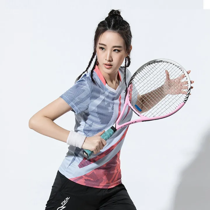 New%20Badminton%20Sportswear%20Suit%20Men's%20and%20Women's%20Summer%20Quick-Drying%20T-shirt%20Badminton%20Clothing%20Table%20Tennis%20Clothing%20Custom%20Lettering%20-%20Image%205
