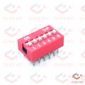 3Pcs 6 Position DIP Switch 2.54mm Pitch Horizontal DIP Switch Six Positions Piano Type Dial DIP Slide Switch For Electronics Circuit PCB. 
