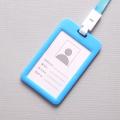 ID Card Holder Work Card Holders Waterproof Business Work Card ID Badge Lanyard Vertical Certificate Identity Case. 