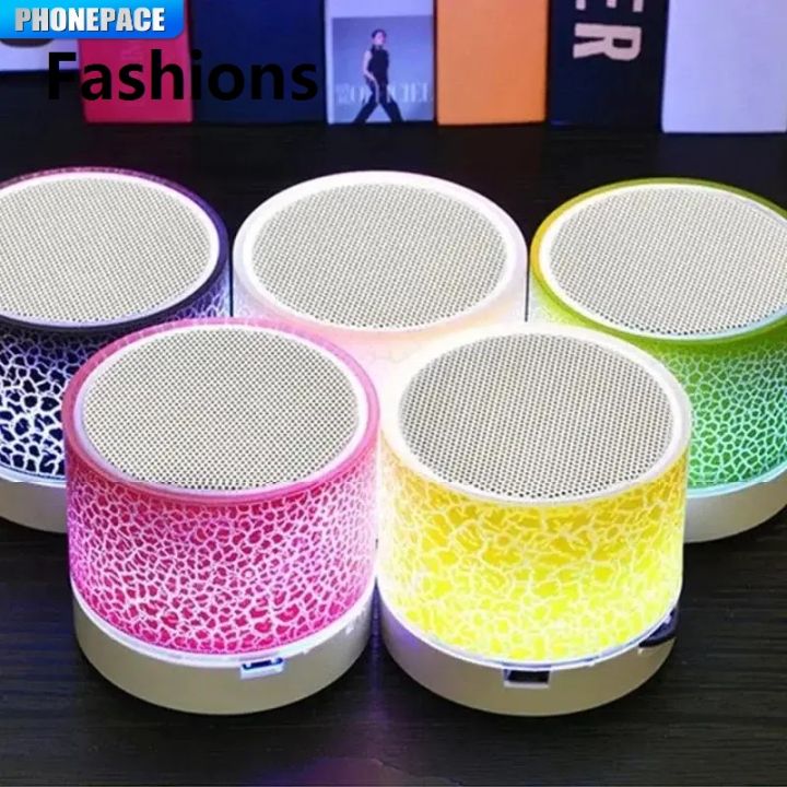 Fashions New Mini Bluetooth Speaker Wireless Loudspeaker Crack LED SD ...