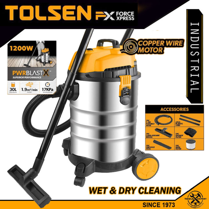 TOLSEN%201200W%2030L%20Wet%20and%20Dry%20Vacuum%20Cleaner%20-%20Model%2079608%20-%20Image%204