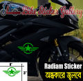 Bike Decal Sticker - Star Wings Logo  ( Waterproof & Premium quality)/ Bike Sticker Gallery. 