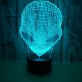 Alien 3D Illusion Lamp Acrylic Night Light with Touch Remote Hologram Table Lamp 7 Colors Changing Room Decor Birthday Gifts. 